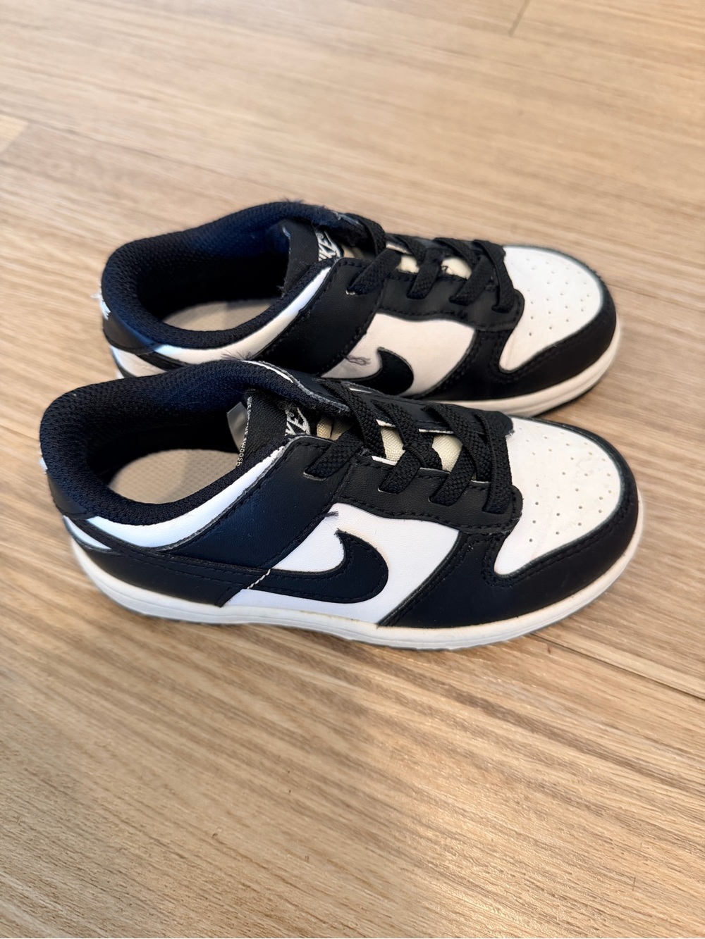 Nike - Dunk Kids Black and White Athletic Sneakers - Brand